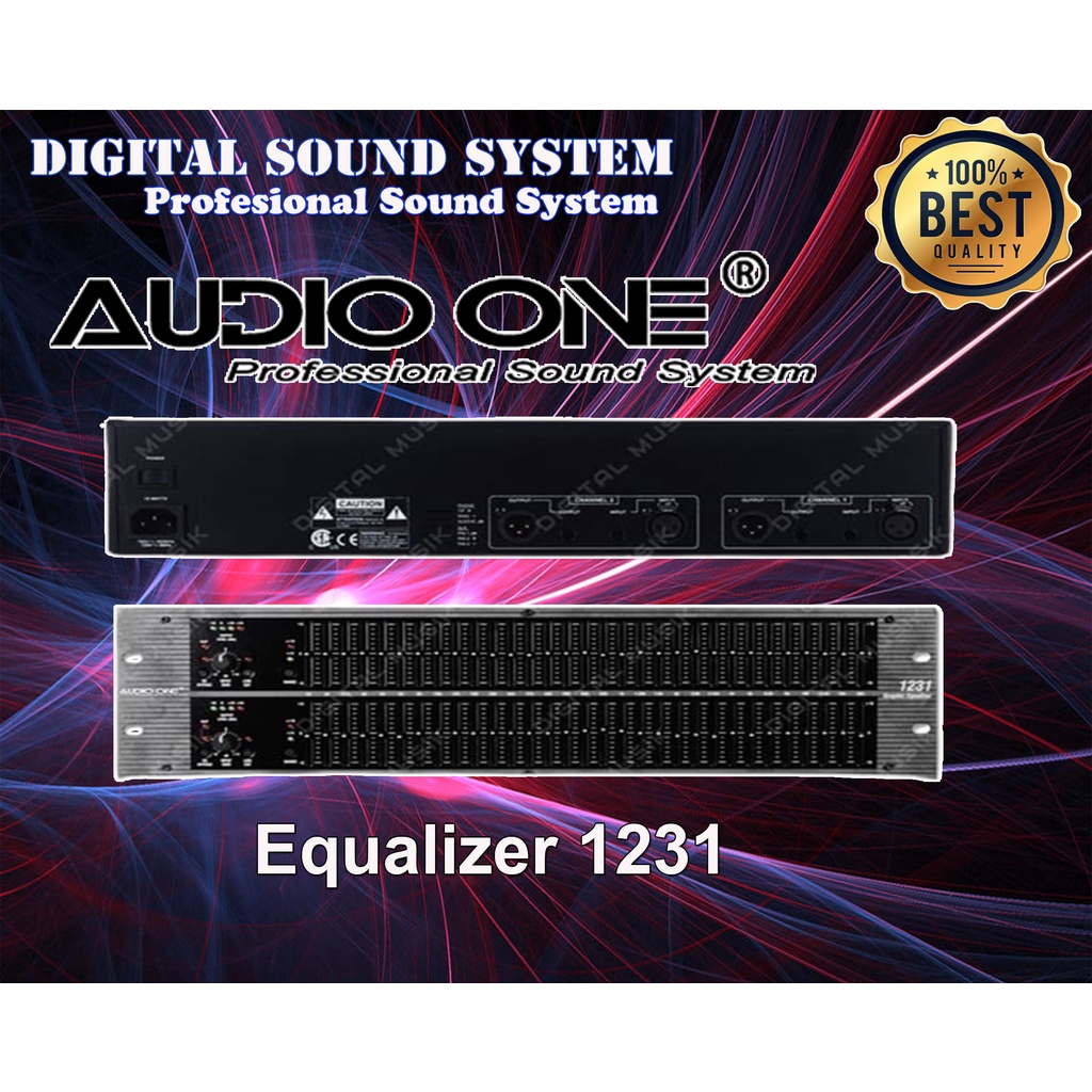 Equalizer Audio One 1231 Equalizer Sound System Premium Best Quality