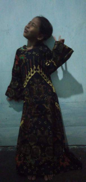 Batik Couple Keluarga Sania Ruffle Ori Ndoro Jowi Kupu Kuning