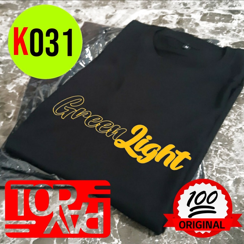 kaos pria wanita k031 greenlight 2