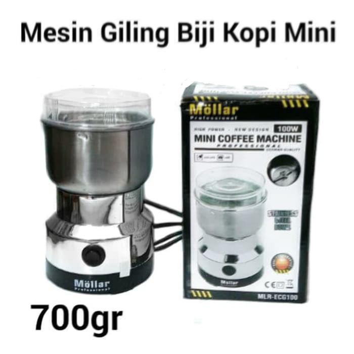 MOLLAR Mini Coffee Grinder Elektrik Gilingan Kopi Bumbu Dapur listrik.
