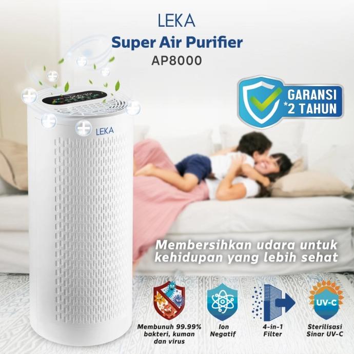 Leka Air Purifier Ap8000 Super Bonus Filter 6 Tahap Menyaring Udara Hostunny