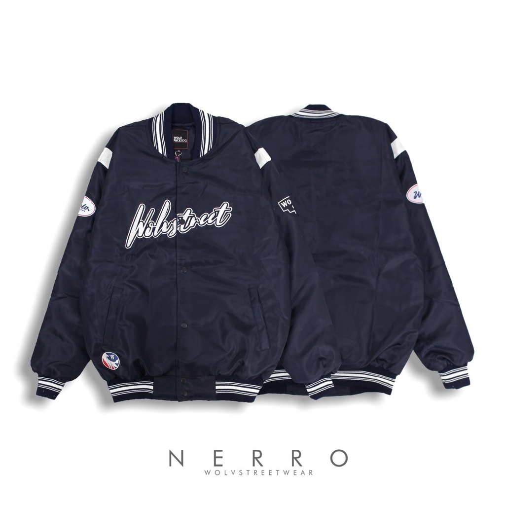 Jaket Varsity Pria - Varsity Jacket NERRO Pria Wanita Best Produck