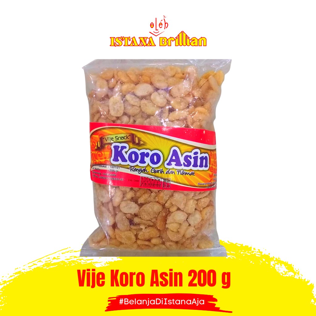 

Kacang koro kupas rasa original