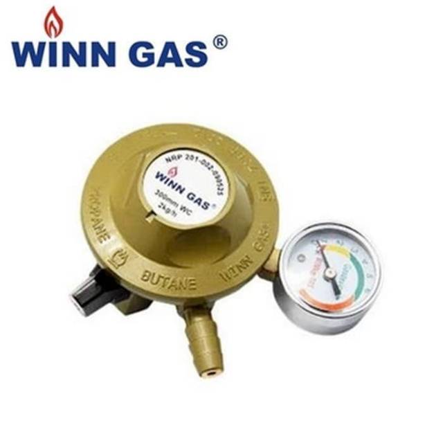 Winn Gas Regulator + Meter Tekanan Rendah Win Gas W118M W 118 M W 118M