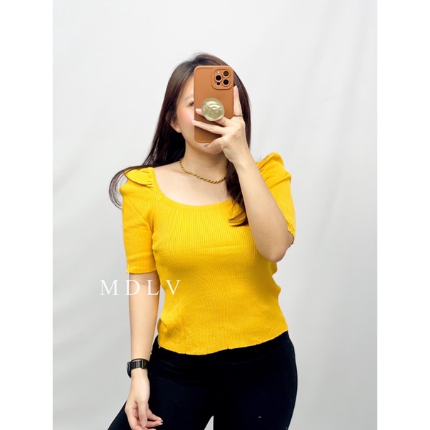 MDLV ~ BM 2610 CORNELIA KNIT // ATASAN RAJUT LENGAN PANJANG // FASHION IMPORT WANITA