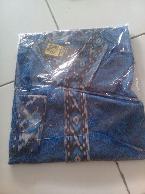 Mall Kemeja Batik Pria Mega Mendung Toraja Biru Diskon Murah Merah Mesar Sogan Prada Grosir Hrb026