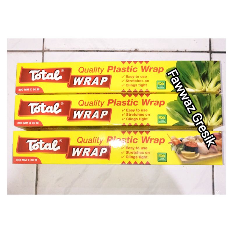 PLASTIK WRAPPING TOTAL 30cm x 30 meter &amp; 38cm x 15 meter / PLASTIK WRAP Segel Buah / BUNGKUSAN PLASTIK Makanan