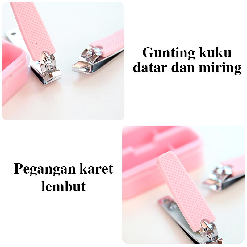 %e2%98%9bready stock%e2%98%9a%ef%bc%88free box%ef%bc%89peralatan menicure gunting kuku mini gunting kuku karakter lucu mini stainless stell alat gunting kuku portable tools set import