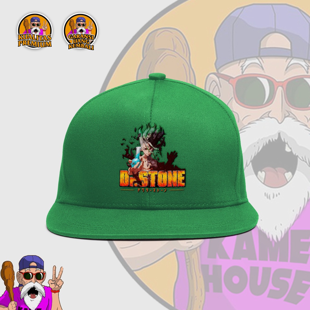 [COD] Topi Snapback Anime Dr Stone Polyflex (FREE CUSTOM+FREE STIKER)