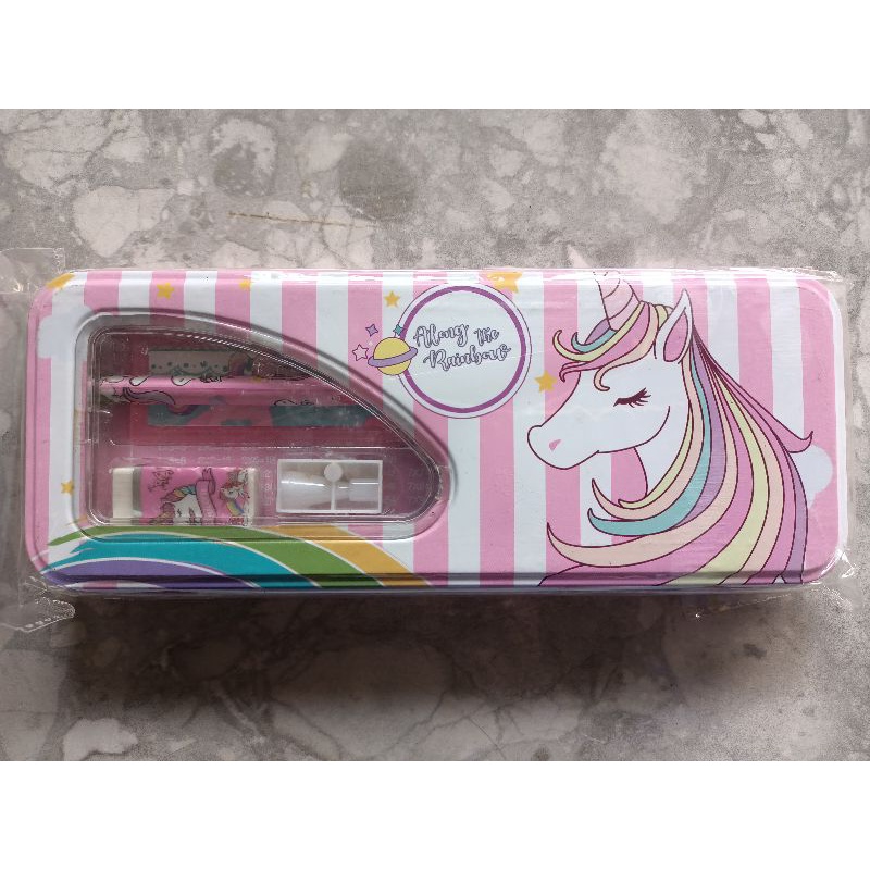 TEPAK set / TEMPAT PENSIL BT21/BTS, FREE ISINYA, LUCU-Unicorn new