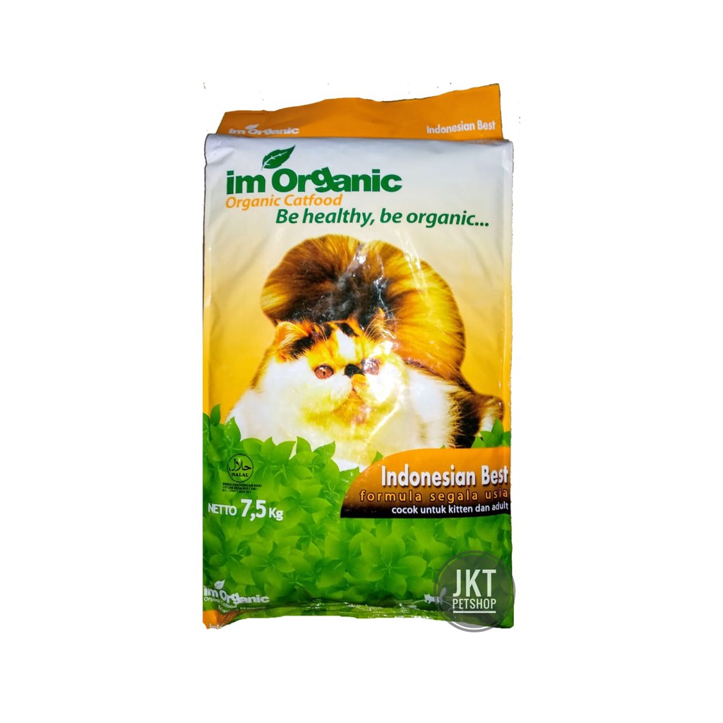 Im Organic Best 7 5kg Makanan Kucing Shopee Indonesia