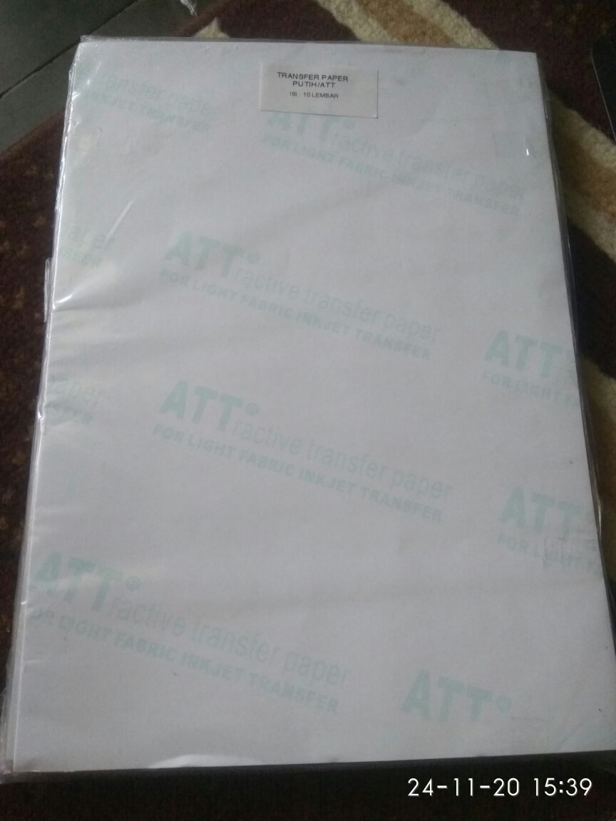Transfer Paper Putih Att 10lmbr