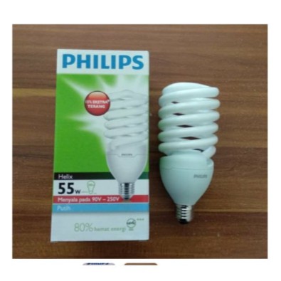 PHILIPS TORNADO HELIX 55W PUTIH E27 6500K SPIRAL 55Watt 55 W Wa