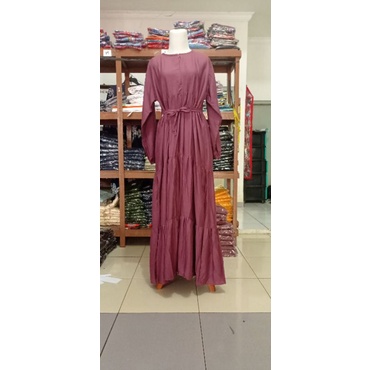 GAMIS SUSUN RAYON PREMIUM-Coklat tembaga