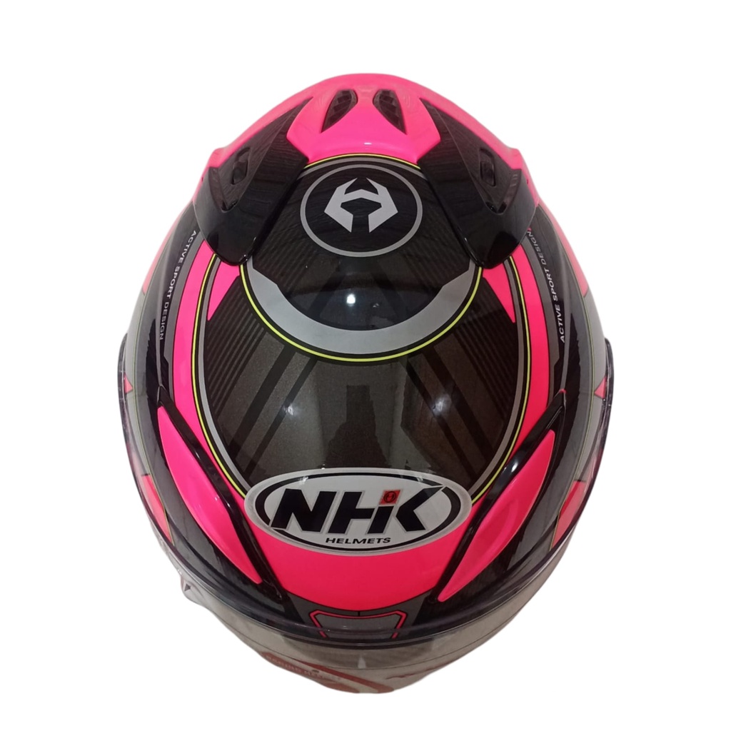 NHK HELM R6 WAVE PINK R-6 SINGLE VISOR MOTIF