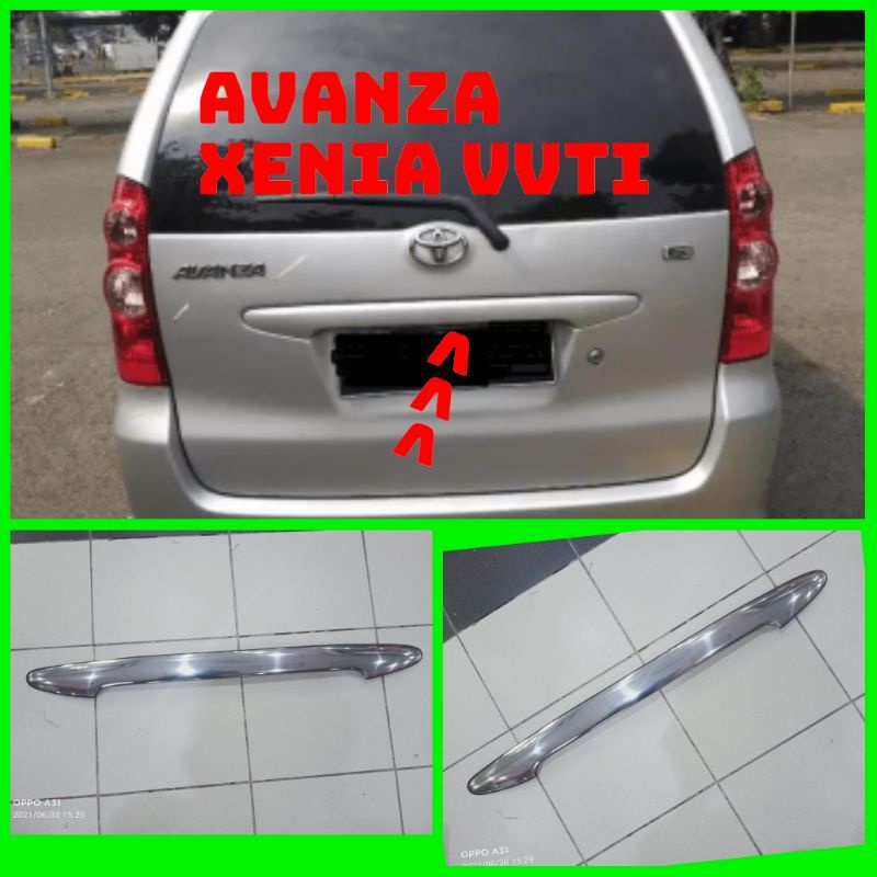 Trunklid bagasi New Avanza Xenia polos chrome