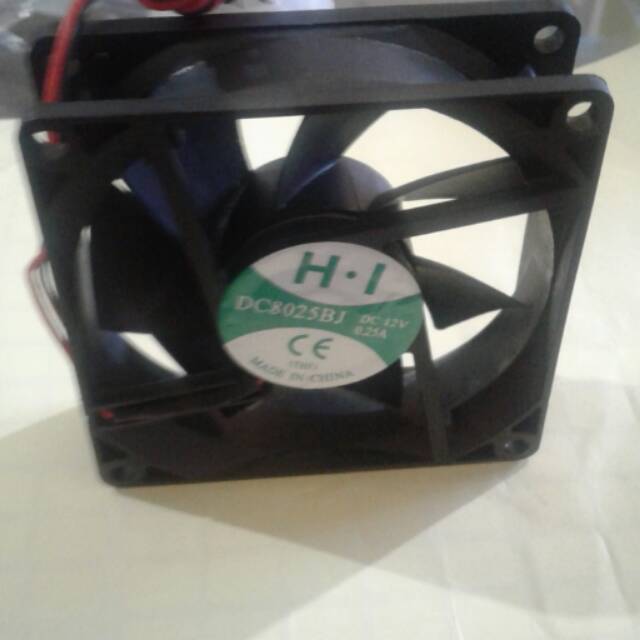 Fan casing 8cm hitam