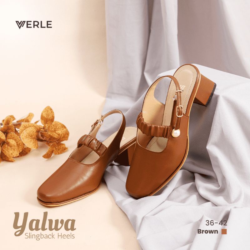 SEPATU WANITA ©  YALWA SLINKBACK HEELS © VERLE