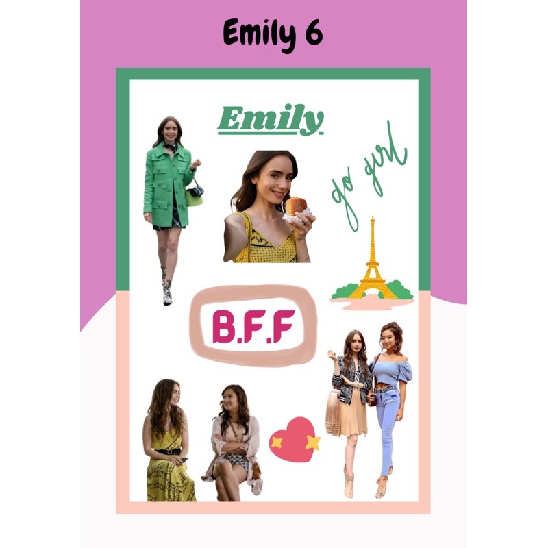 Sticker Pack Emily In Paris Tumblr Cute Aesthetic murah