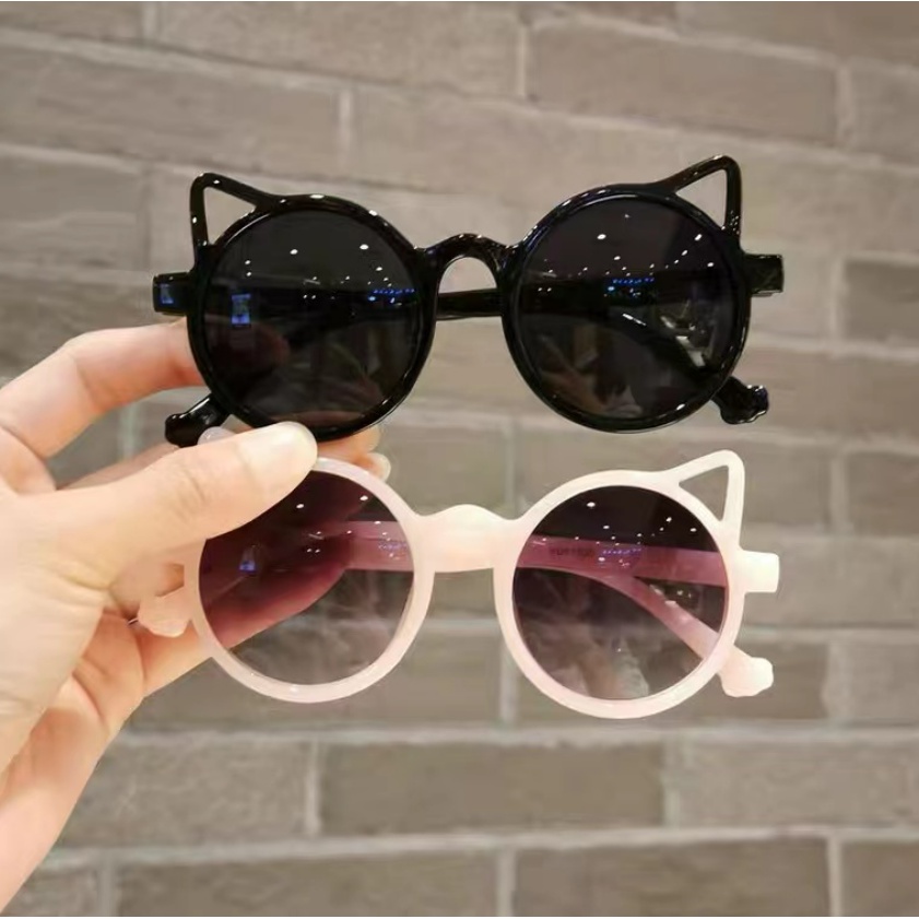 Kacamata Anak Model Kucing anti UV Kacamata Liburan Unisex Laki Laki dan Perempuan Super Imut Lucu CBKS LC