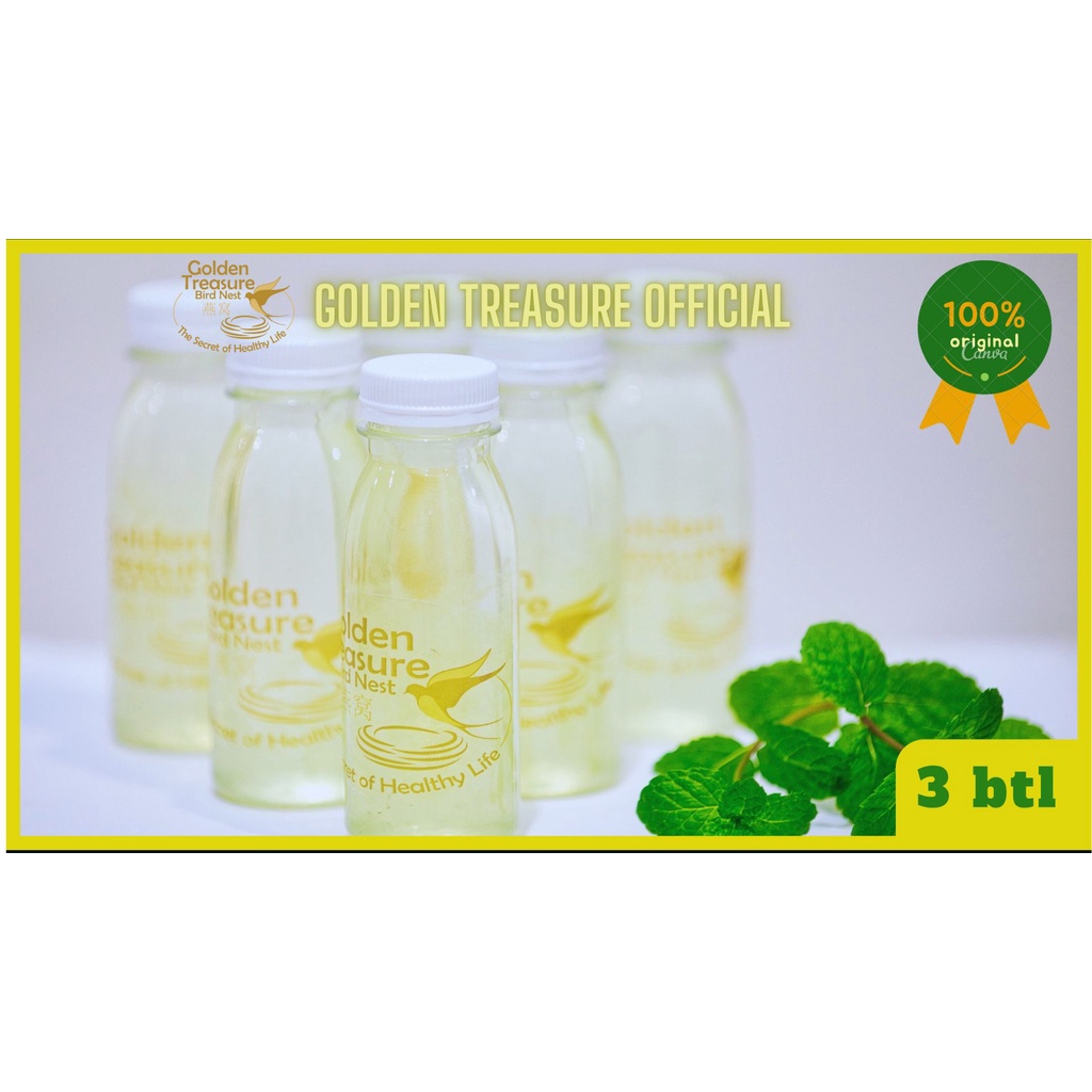 

Minuman Sarang Burung Walet 100ml| Asli & Termurah by Golden Treasure| 3 botol