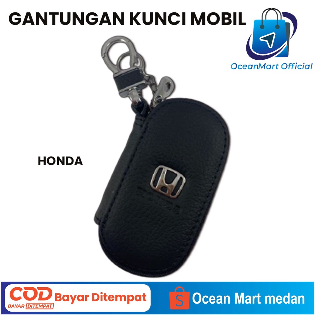 Dompet Gantungan Kunci Mobil Motor Logo Toyota Honda Daihatsu Suzuki BMW Aksesoris Grosir Murah OCEANMART OCEAN MART