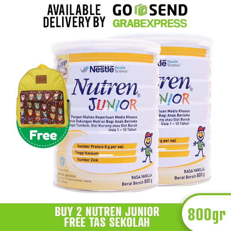 NUTREN Junior 800 g | Susu Formula Anak 1- 10 tahun
