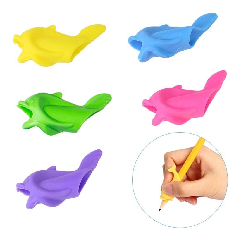 

Mainan Terapi Writing Tool Pencil Grip Dolphin / Alat Bantu Menulis