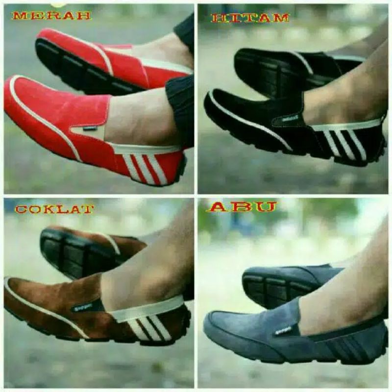sepatu slip on pria