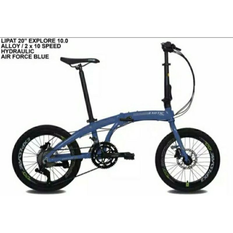 sepeda lipat 20 inch exotic explore 10.0