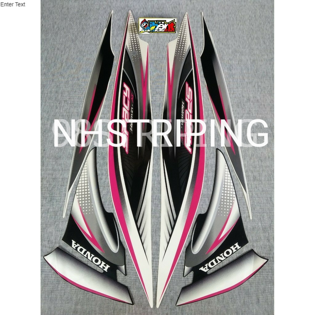 STRIPING SPACY PUTIH  2011 2012 STRIPING LIS STANDAR ORI HONDA