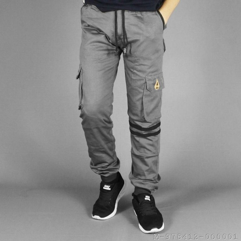 CELANA PRIA JOGGER STRIPE TWILL VSAT-050