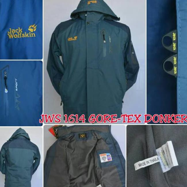 HDCM JAKET GUNUNG OUTDOOR JACK WOLFSKIN 1614 GORETEX THAILAND 7WXM
