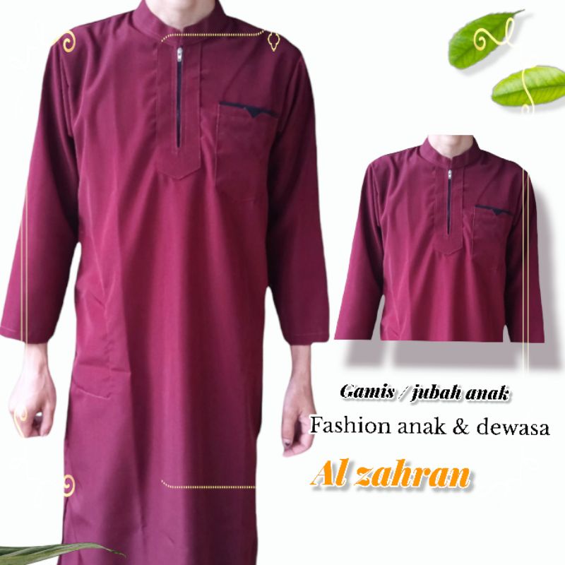 JUBAH ANAK /GAMIS ANAK USIA 2 4 6 8 10 12 14 TAHUN POLOS 02 AL MULK