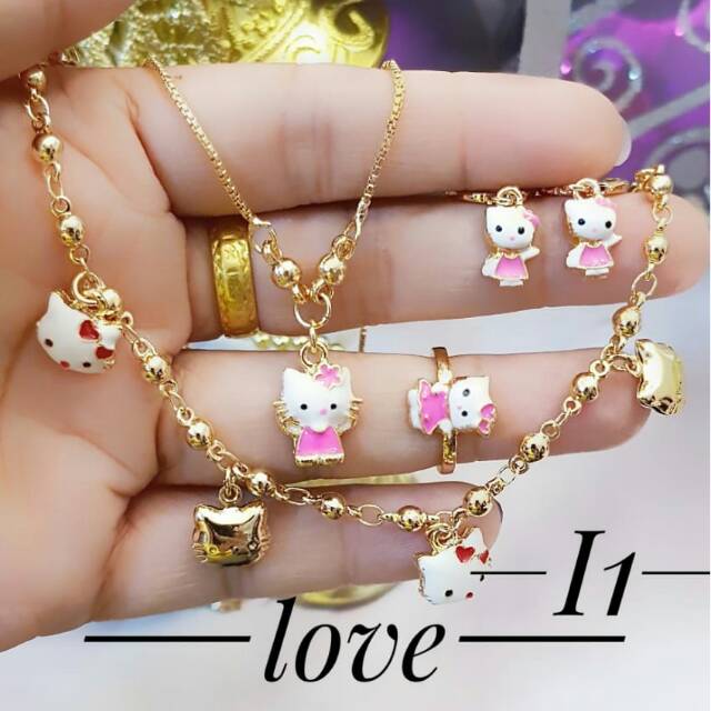 Xuping set perhiasan lapis emas 24k 1841