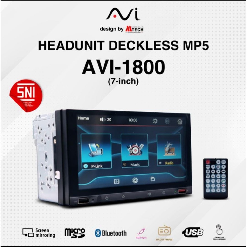 Head unit double din deckless AVI 1800DSA MKII