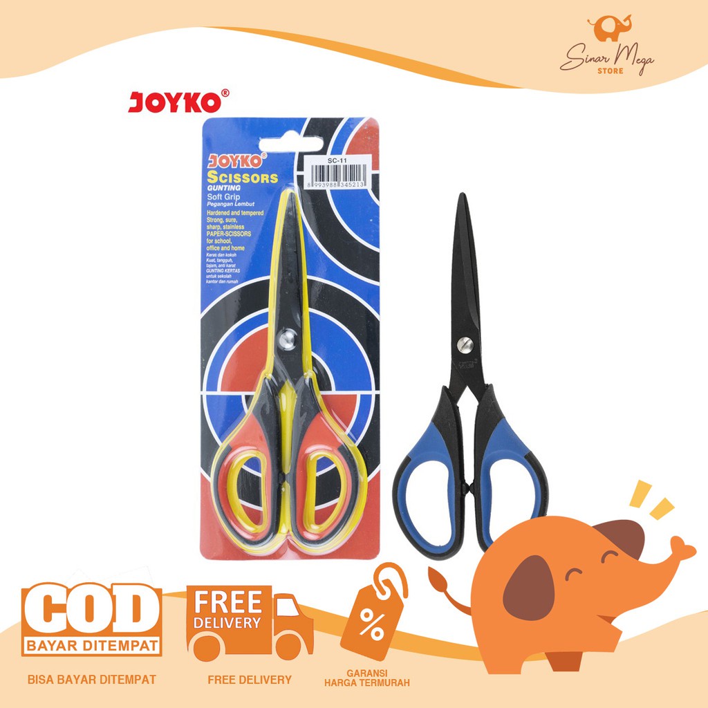 

Joyko Gunting Scissors SC-11 Sedang