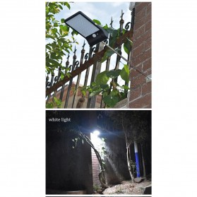 Lampu Solar Outdoor 48 LED 7 Color Temperature +Remote 2700-6000K - 1501B - Black