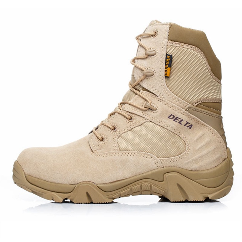 Delta Force Sepatu Boots Kulit Import Dessert 516 Tinggi 8 Inch