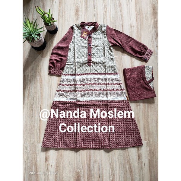 Gamis Anak KEKE size 1-12 Fadilah Series Kuning, Orange