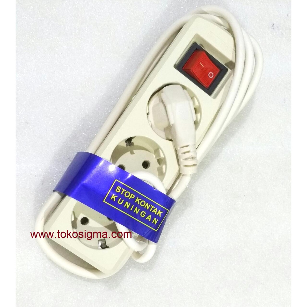 Stop Kontak Lubang Colokan Kabel Listrik AC 220v Power Strip Saklar