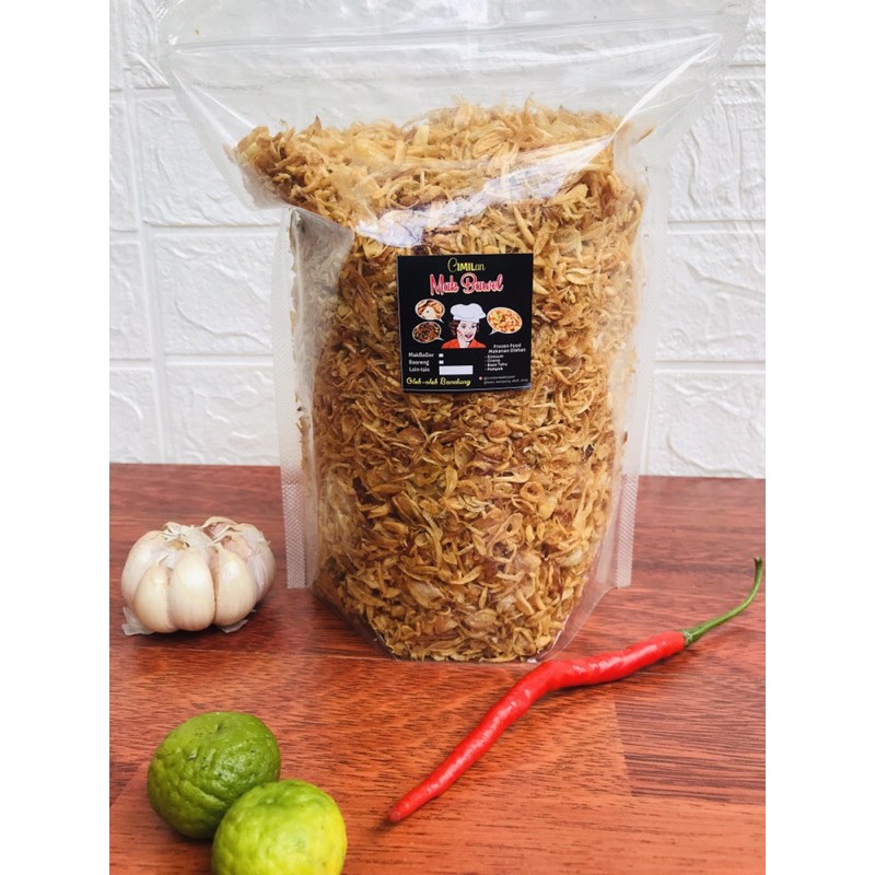 

bawang goreng sumenep asli tanpa tepung dan pengawet berat 500gr / kemasan besar