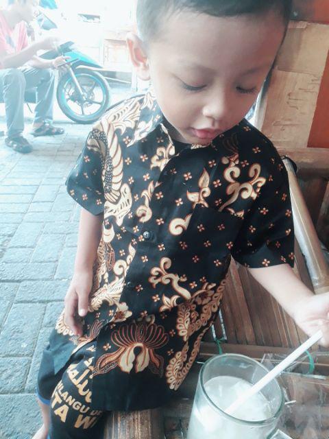 Batik Couple Keluarga Sania Ruffle Ori Ndoro Jowi Dnt