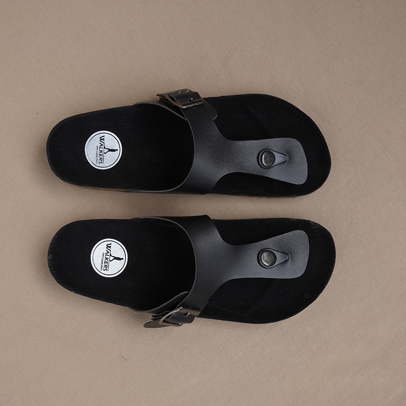 Sendal Pria Selop Walkers Jepit1 Hitam Sandal Slip On Sandal Slide Selop Termurah