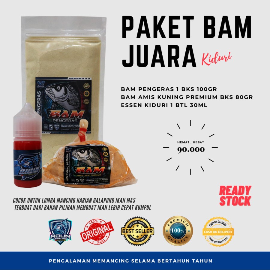 Paketan Kiduri/Amis Kuning Premium Spesialis Ikan Rame & Indukan Umpan Adun Mancing Original