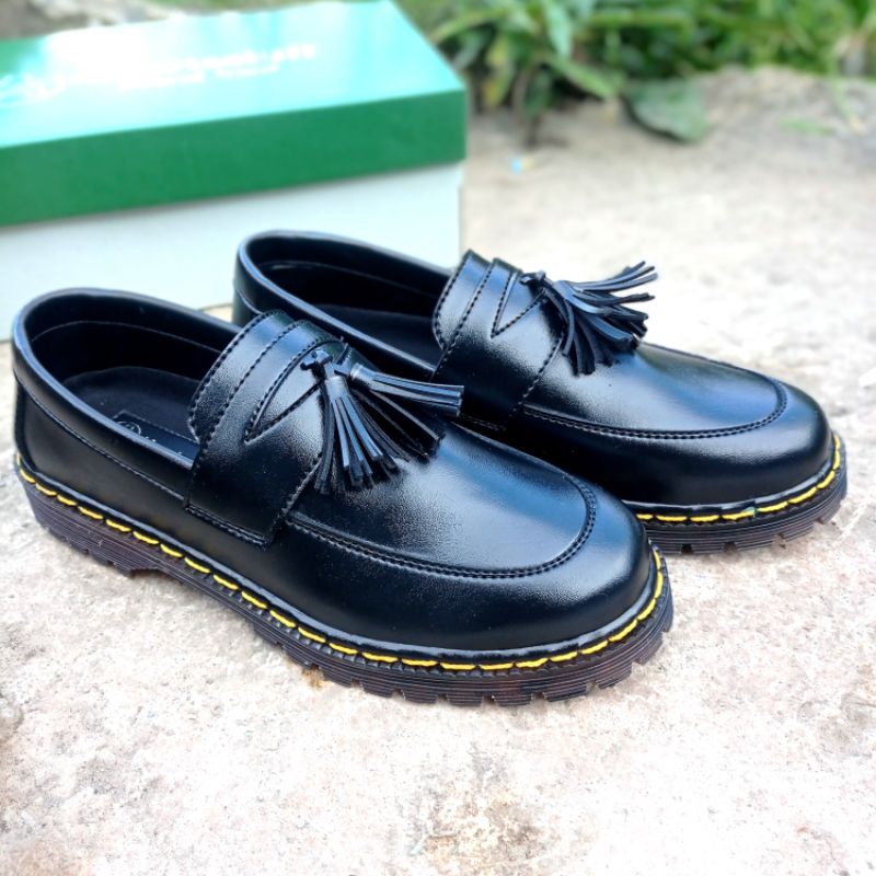 Alvarisstuff/rey- sepatu Penny loafer pria hitam original loaferboi men hitam