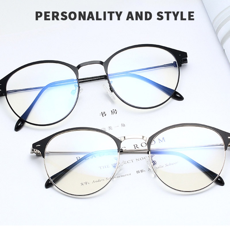 2 In 1 Kacamata Photochromic Korea Hitam Lensa Kacamata Anti radiasi Tabir Surya Fashion Kaca mata photochromic wanita Anti-silau UV400