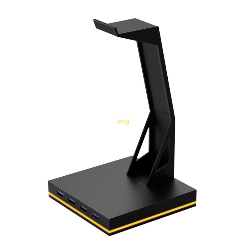 Btsg Stand Holder Headset Gaming Luminous Dengan Kabel USB