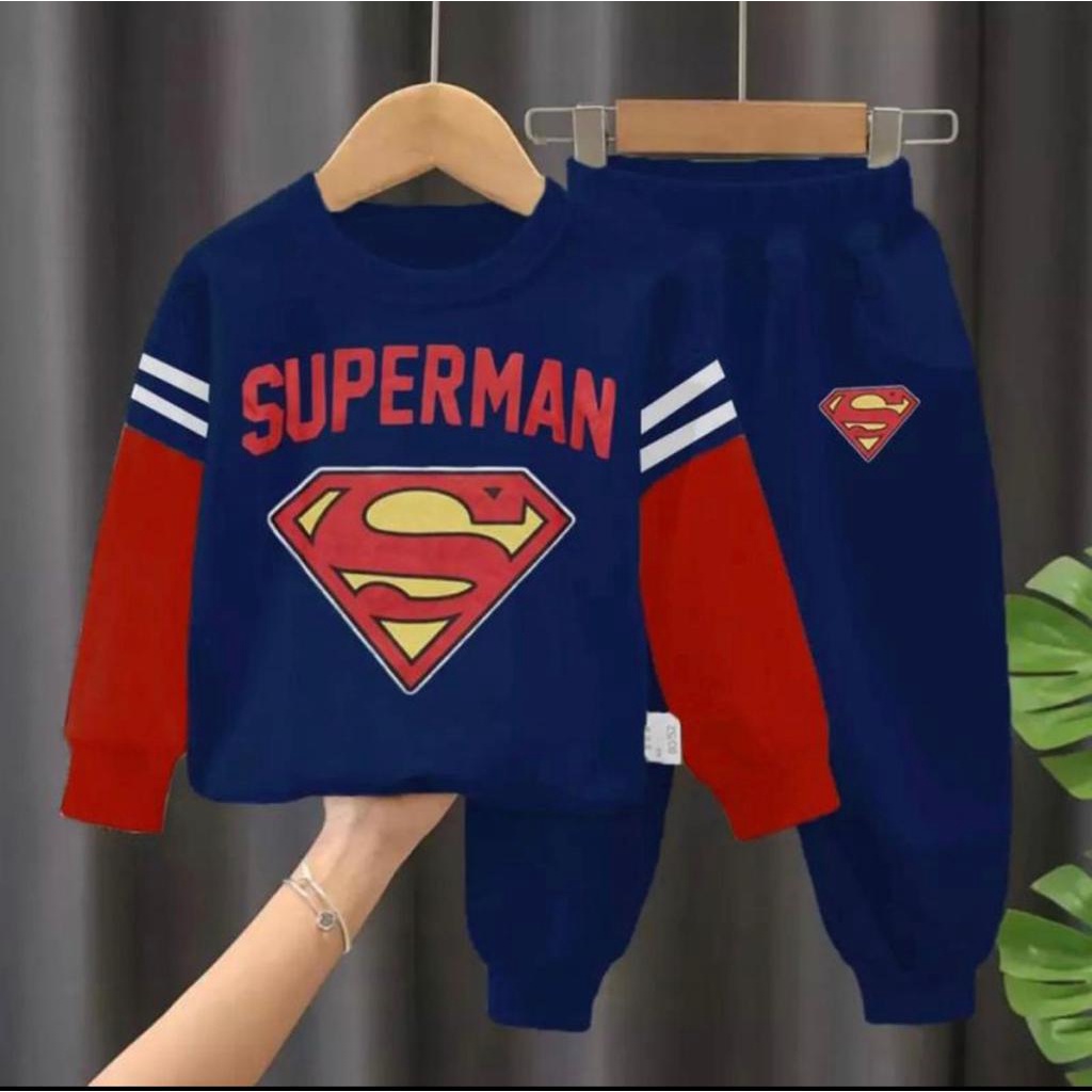 SETELAN BABYTERRY ANAK/SETELAN SWEATER WHAT 1-5 TAHUN