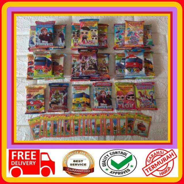 MAINAN KARTU KWARTET KARAKTER/ KARTU ICON